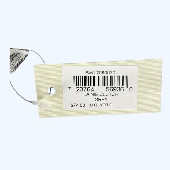 Fossil Lainie Gray Crossgrain Leather Organizer Credit Card Snap Wallet NWT - Picture 6 of 10